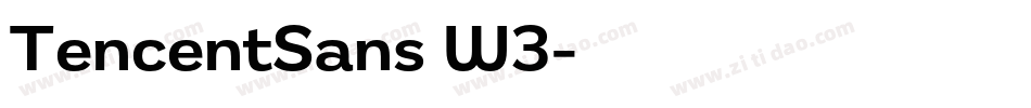 TencentSans W3字体转换